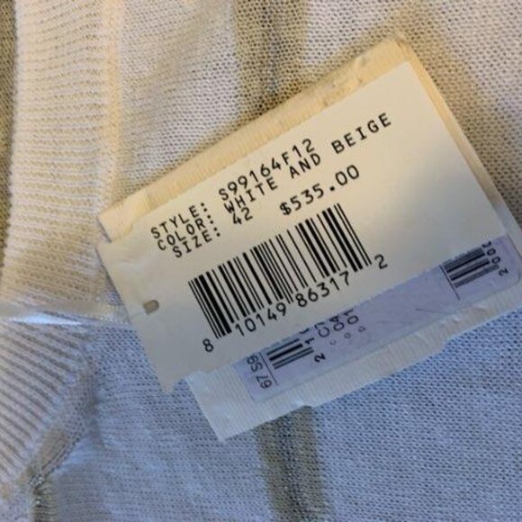 Peserico  shimmer striped crewneck knit sweater - Picture 6 of 9